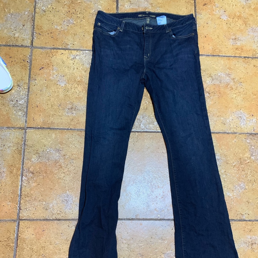 Dark blue jeans
